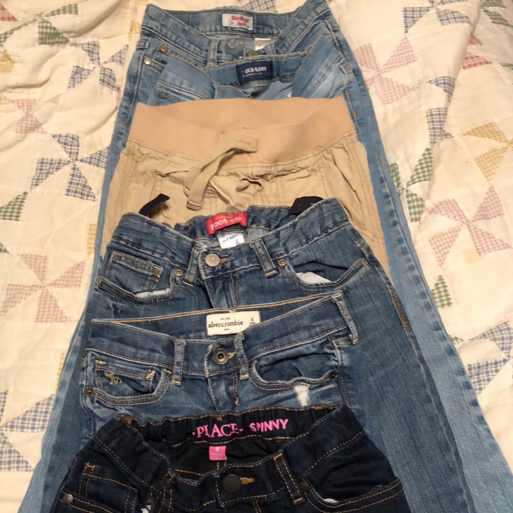 Lot of girls jeans